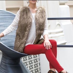 Zara Trafaluc Outerwear Collection Faux Fur Vest